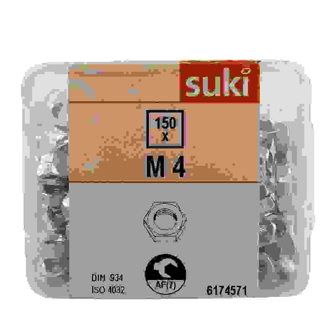 Suki Steel M4 Hex Nut Pack (150 Pc.)