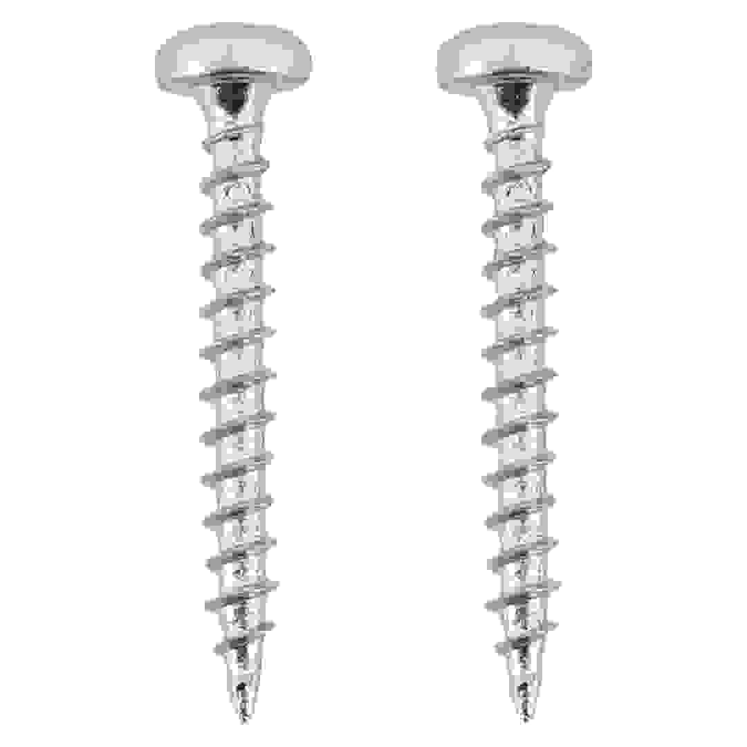 Suki Zinc-Plated Steel Chipboard Screws (3.5 x 25 mm, Pack of 50)