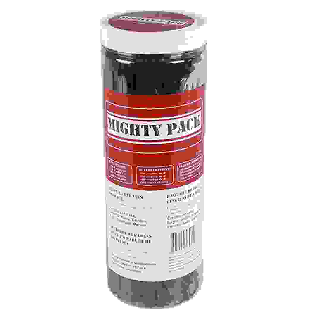 Mighty Pack Nylon Cable Ties (Pack of 500, Black)