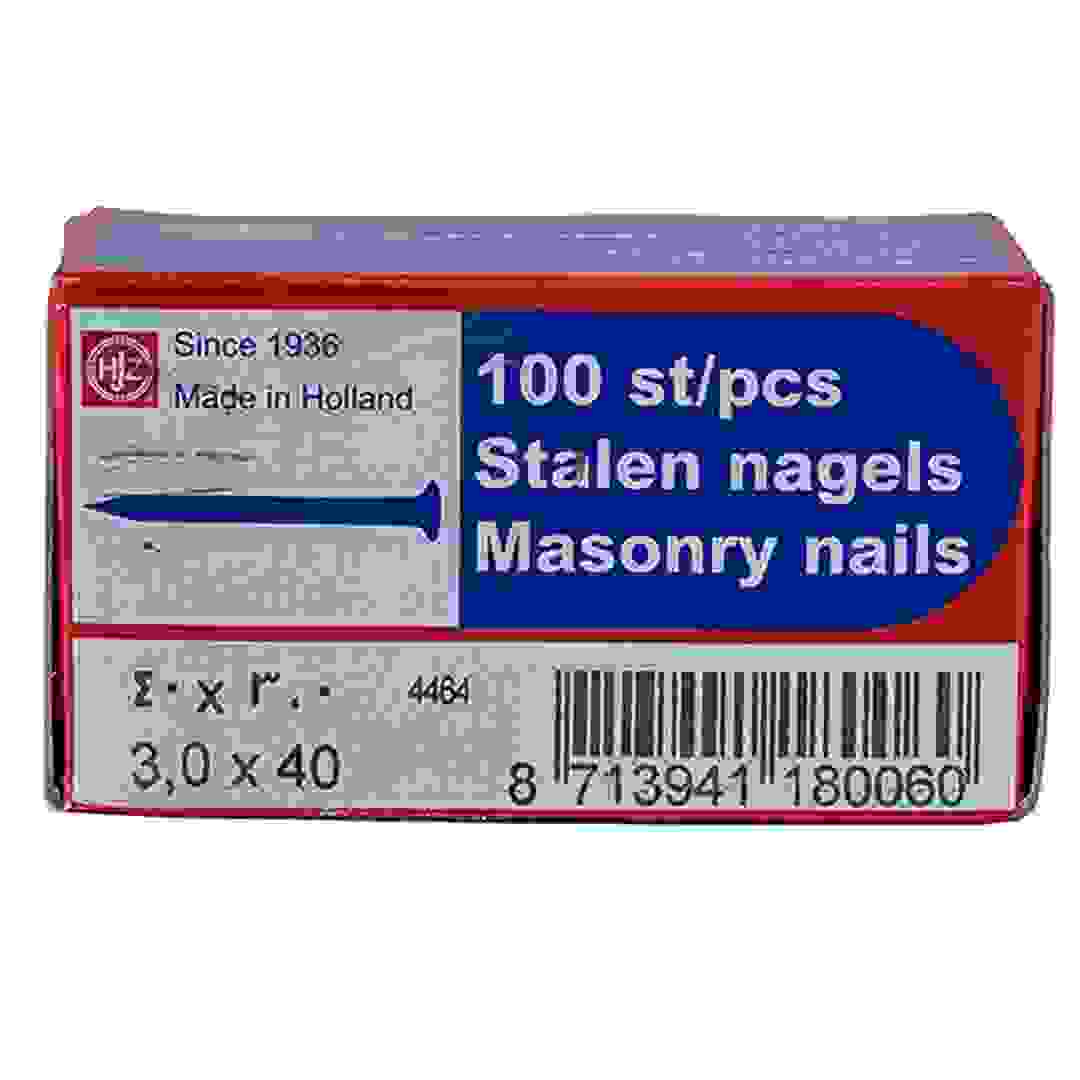 Mkats Steel Nails Holland Quality (3.8 cm, Box of 100)