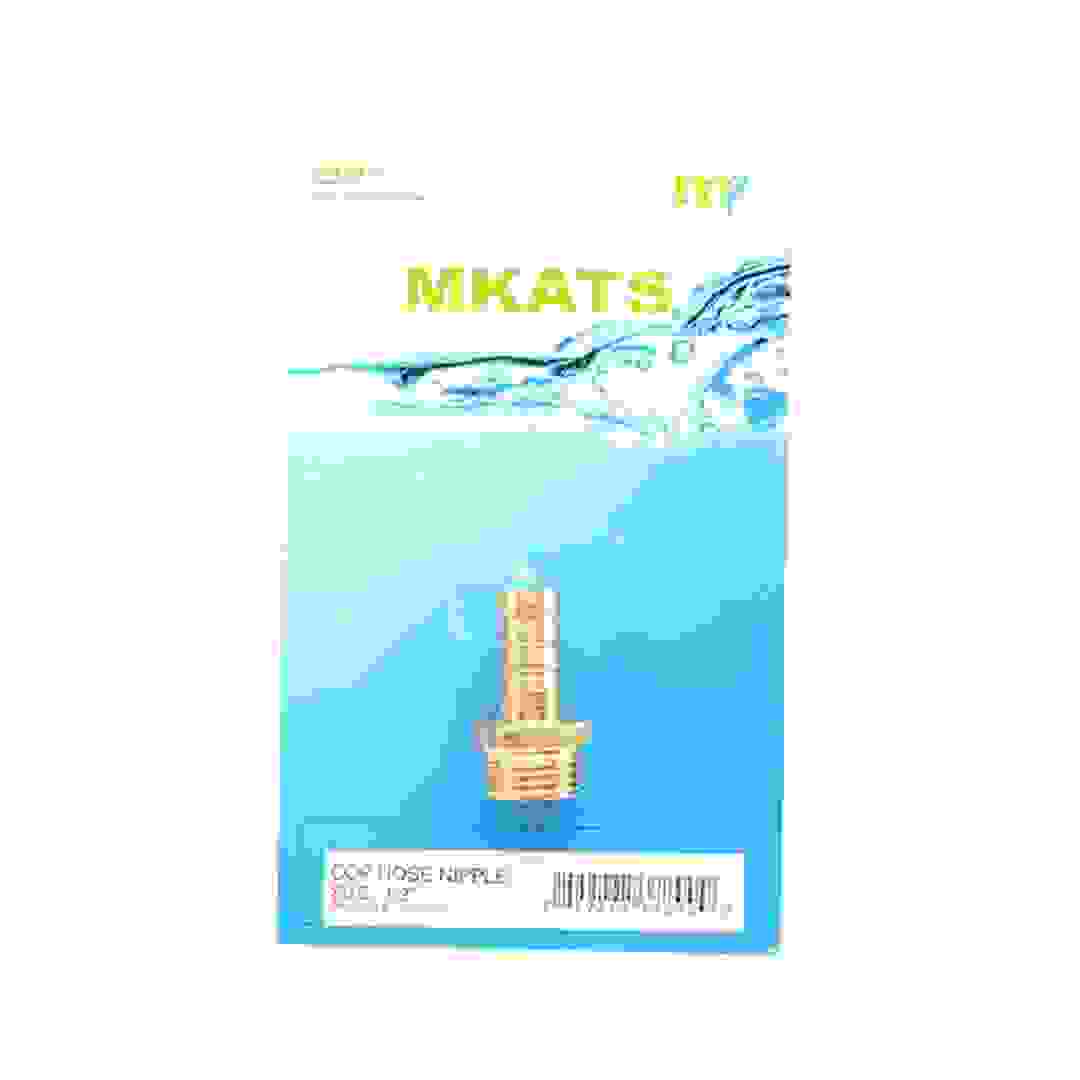 Mkats Brass Hose Nipple - 1/2in