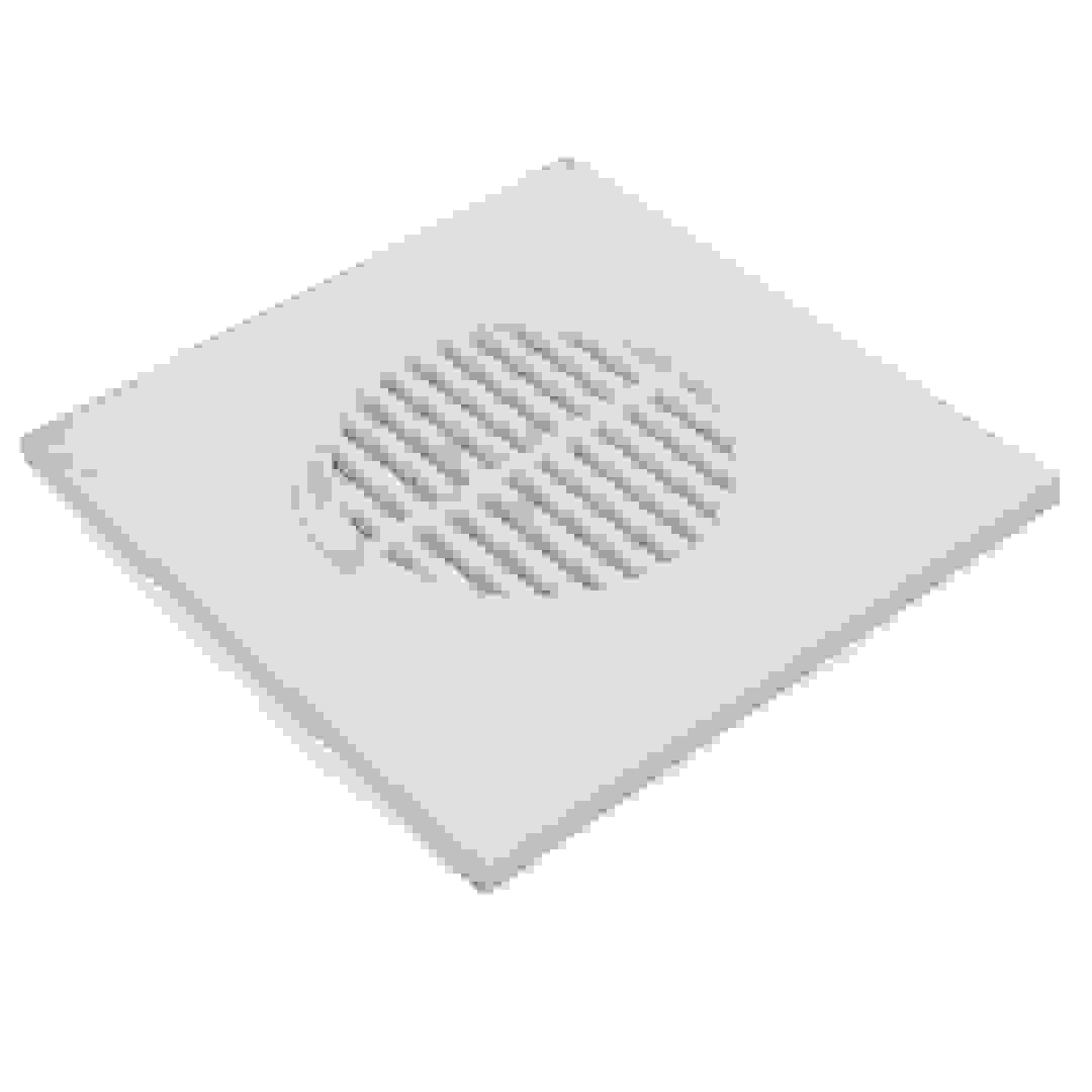 Mkats PVC Drainage Grating (15.2 x 15.2 cm, White)