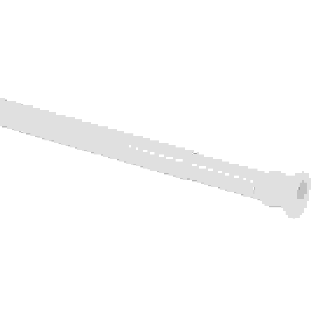 قضيب ستارة منزلق قابل للتمديد (28 ملم، أبيض)