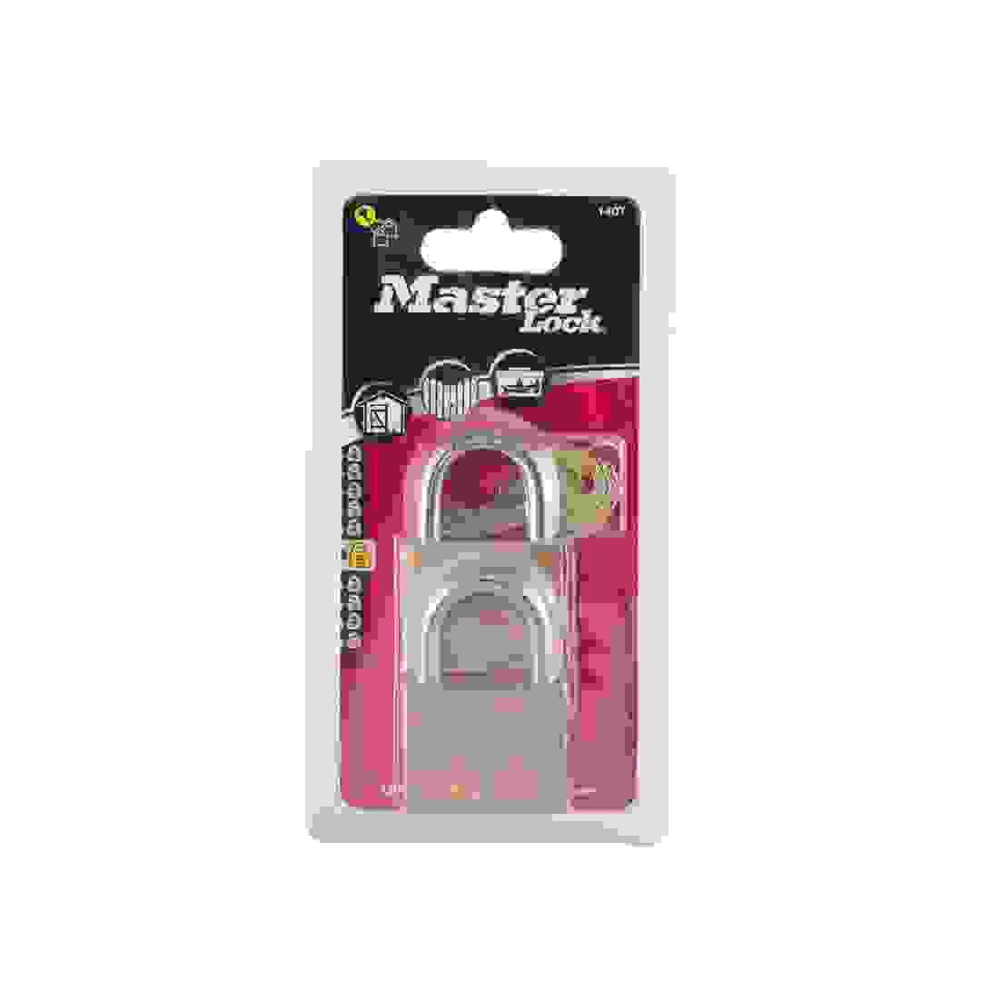 أقفال ماستر لوك 140T ذات حلقة من النحاس الأصفر القوي (مجموعة من 4)