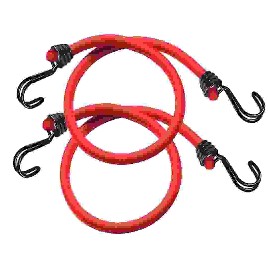 Master Lock® Bungee Cord with Twin Rev Hook (60 cm, Pack of 2)