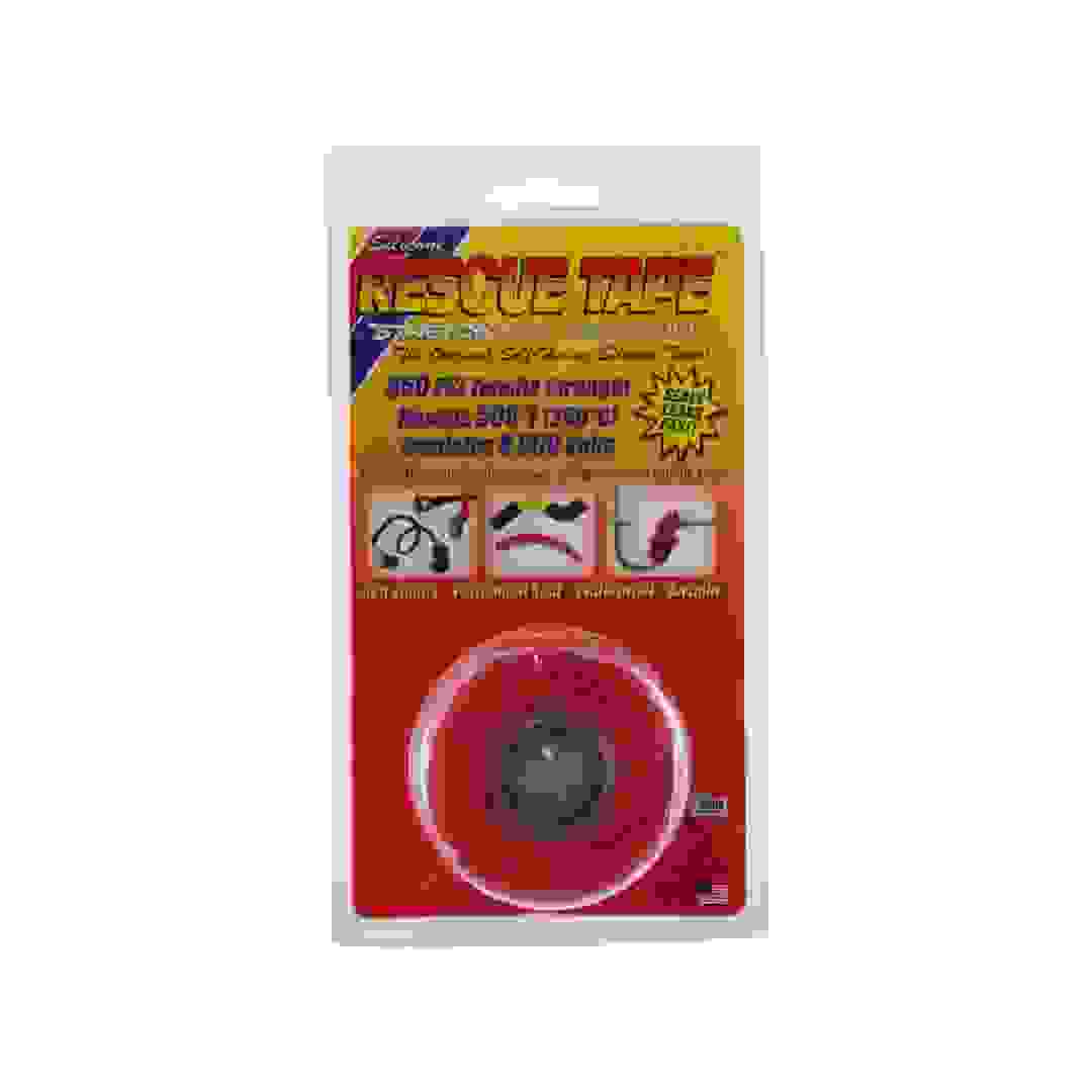 شريط لاصق ريسكيو تيب من السيليكون (2.54 سم × 3.66 متر، أحمر)