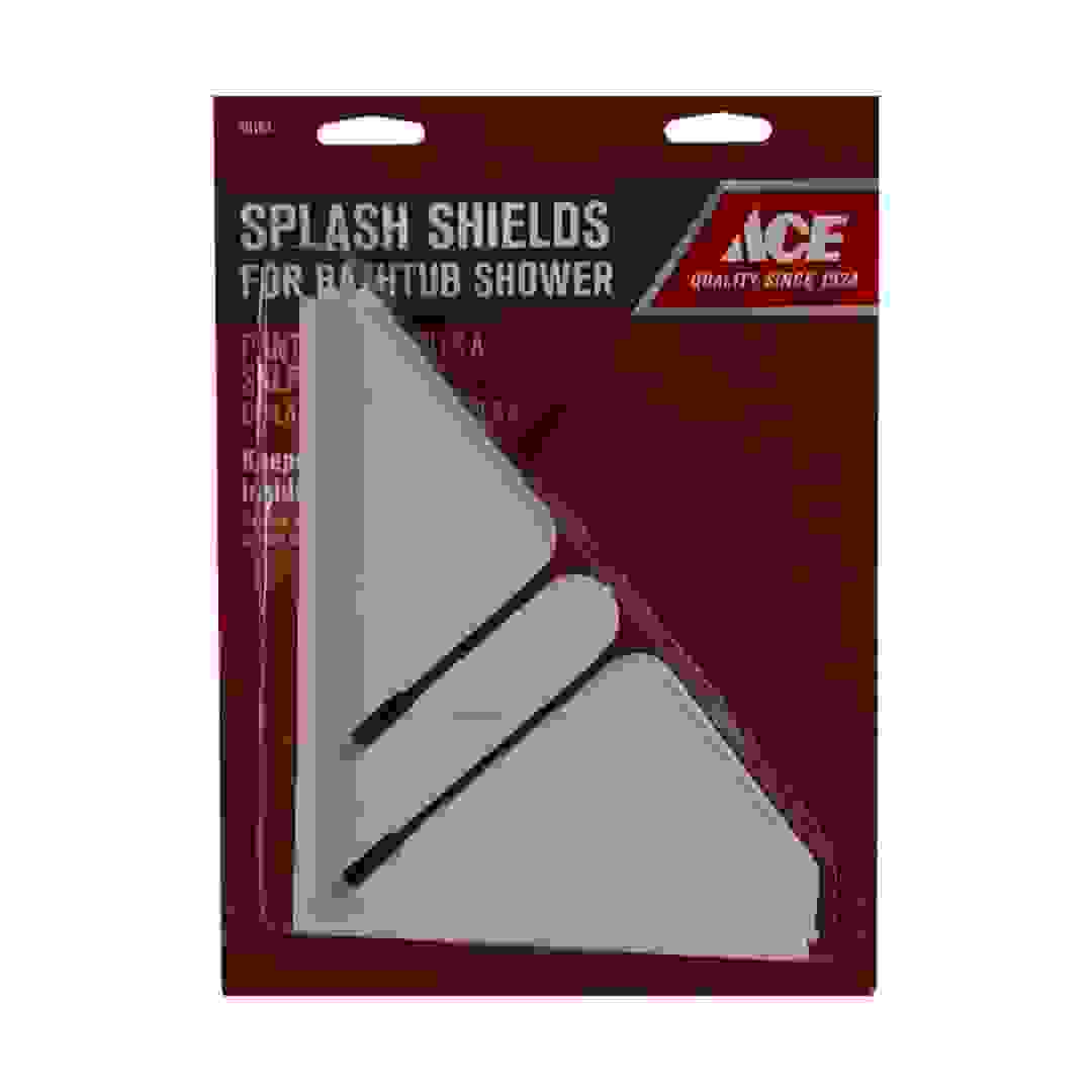 Ace Bath Tub Shower Splash Guard (White)