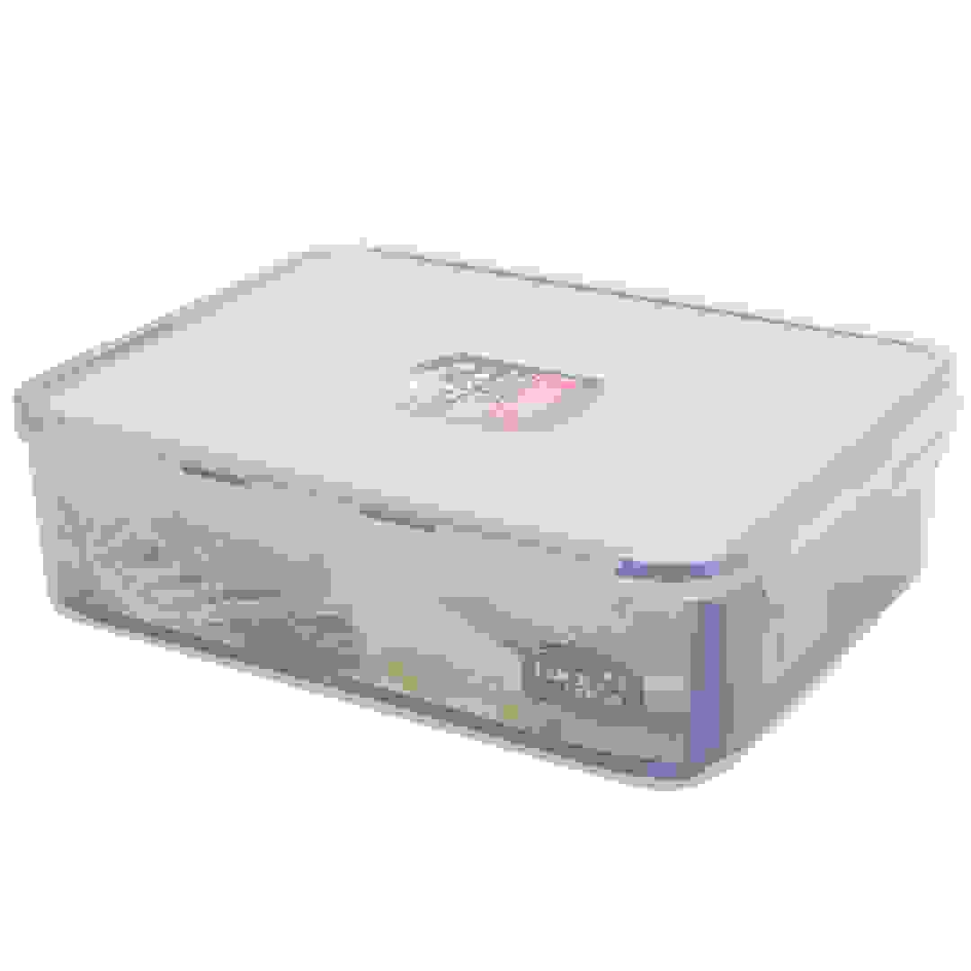 حافظة طعام مستطيلة (29.5 × 8.4 × 23 سم، شفاف)