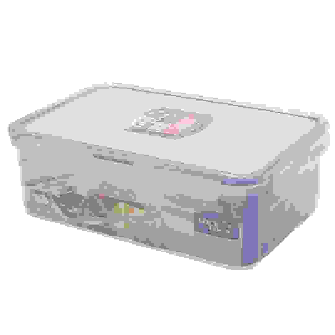 Lock & Lock Rectangular Food Container with Removable Sections (23.2 x 16.5 x 6.9 cm, Clear)