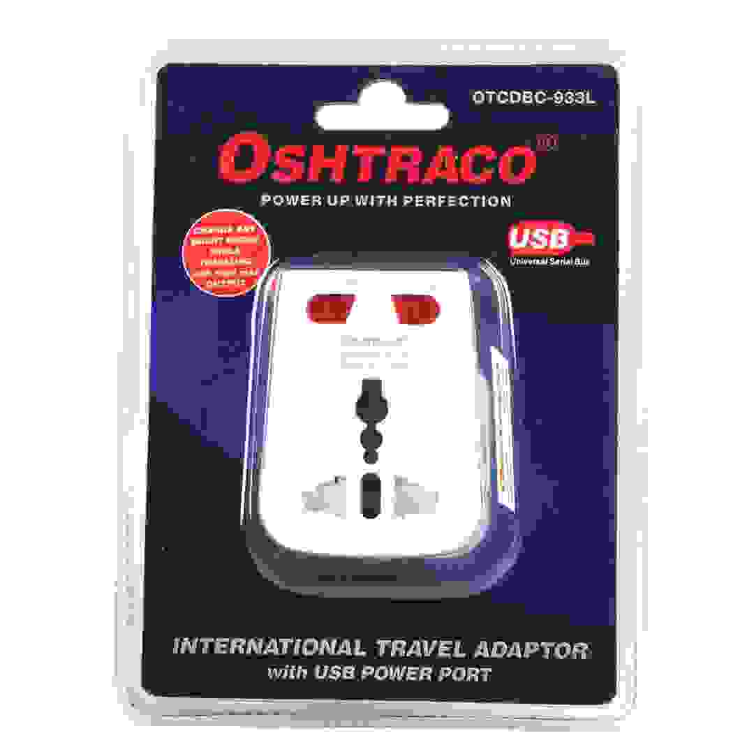 Oshtraco Travel Adaptor with USB Charger