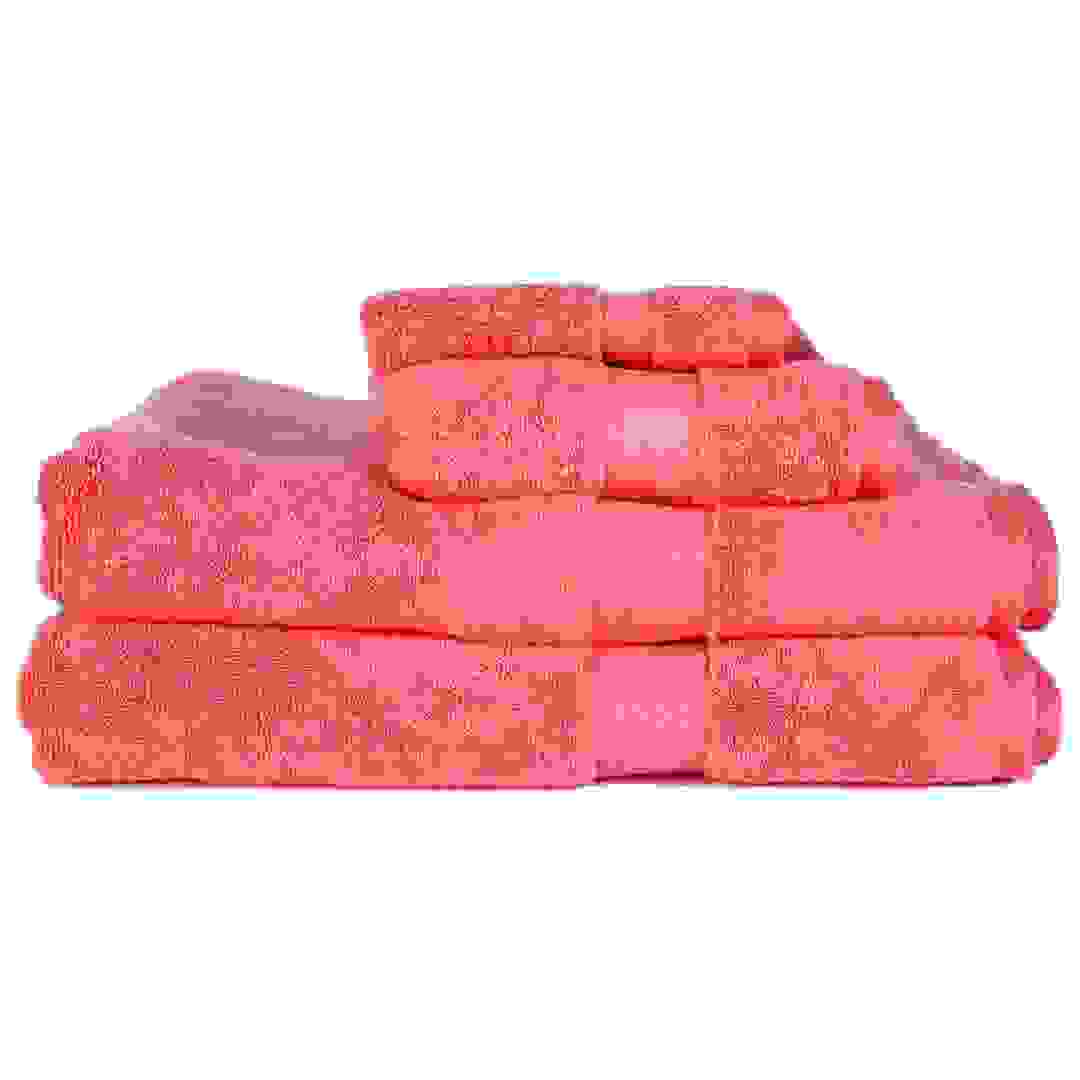 منشفة وجه كلاسيكية (33 × 33 سم، وردي)