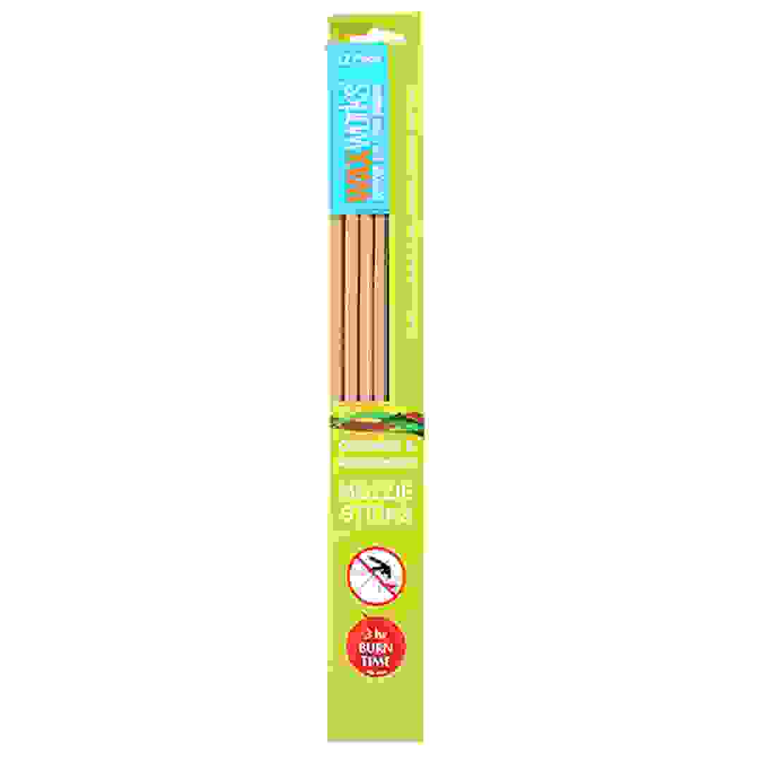 Waxworks Incense Sticks (Pack of 12, Citronella and Sandalwood)
