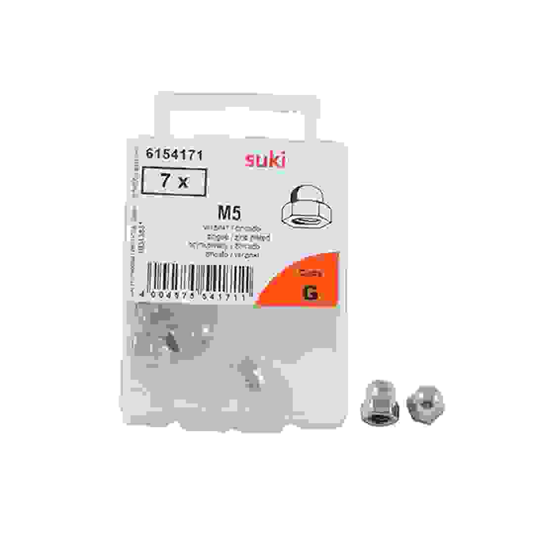 Suki 6154171 M5 Domed Cap Hex Nuts (8.79 x 8 x 4.4 x 10.5 mm)