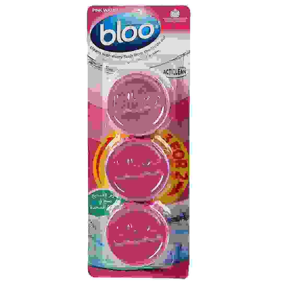 Bloo Twin Blocks In-Cistern Toilet Cleaner (Pack of 3, Pink)