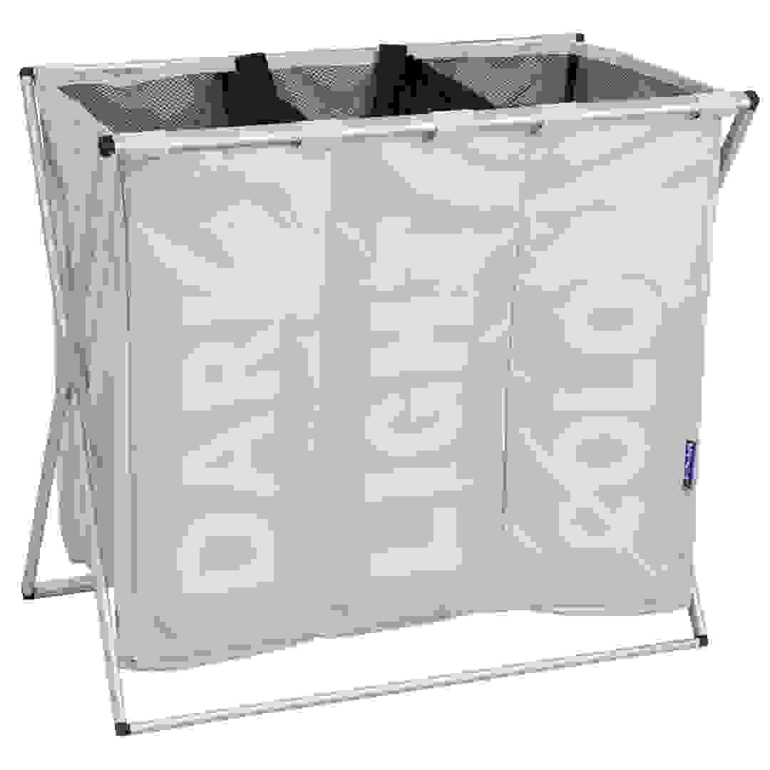 Wenko Aluminum 3-Compartment Laundry Bag (63 x 38 x  57 cm)