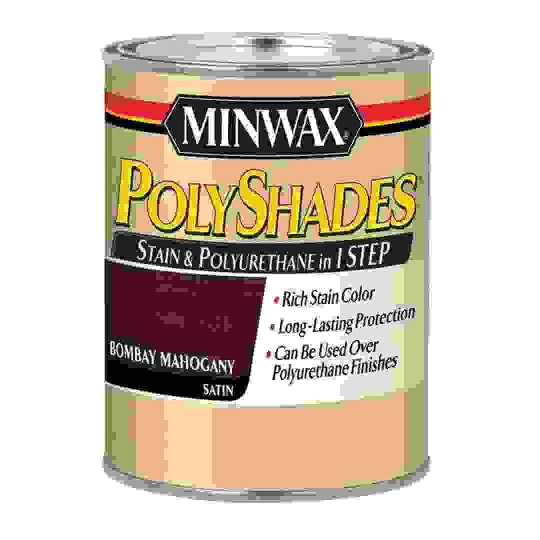 Minwax PolyShades Satin Wood Stain (236 ml, Bombay Mahogany)