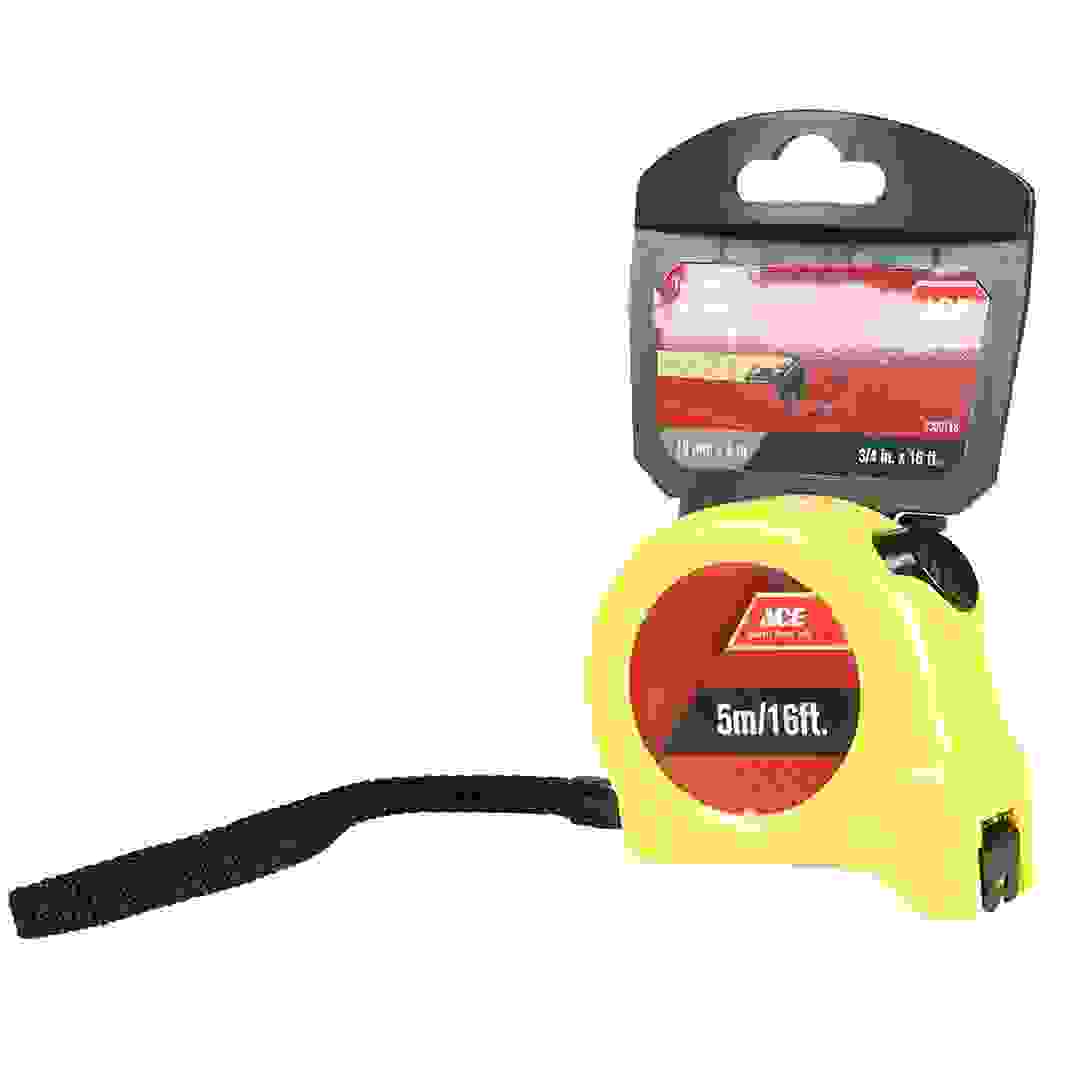 ACE Steel Measuring Tape (500 cm, Yellow)