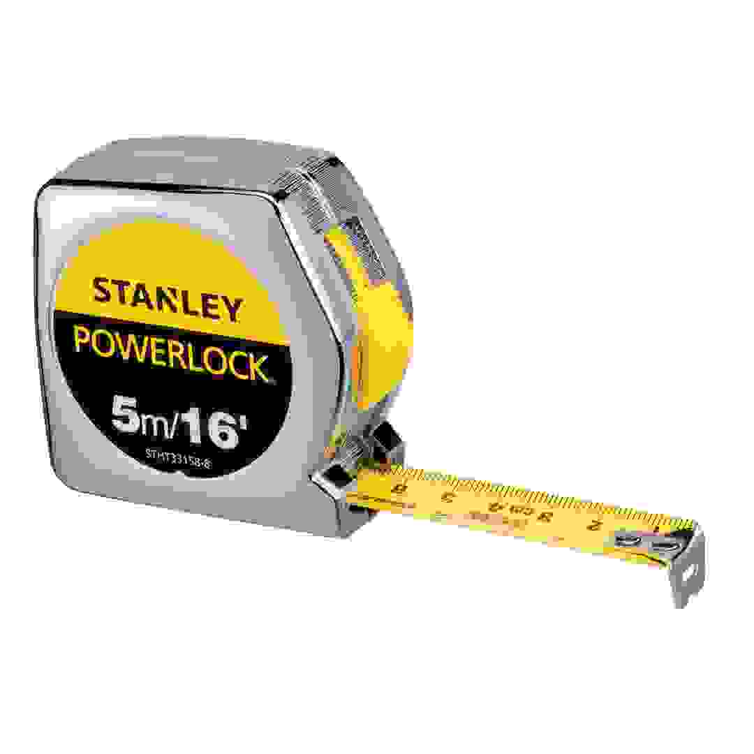 Stanley Retractable Short Measuring Tape (500 cm, Silver/Yellow)