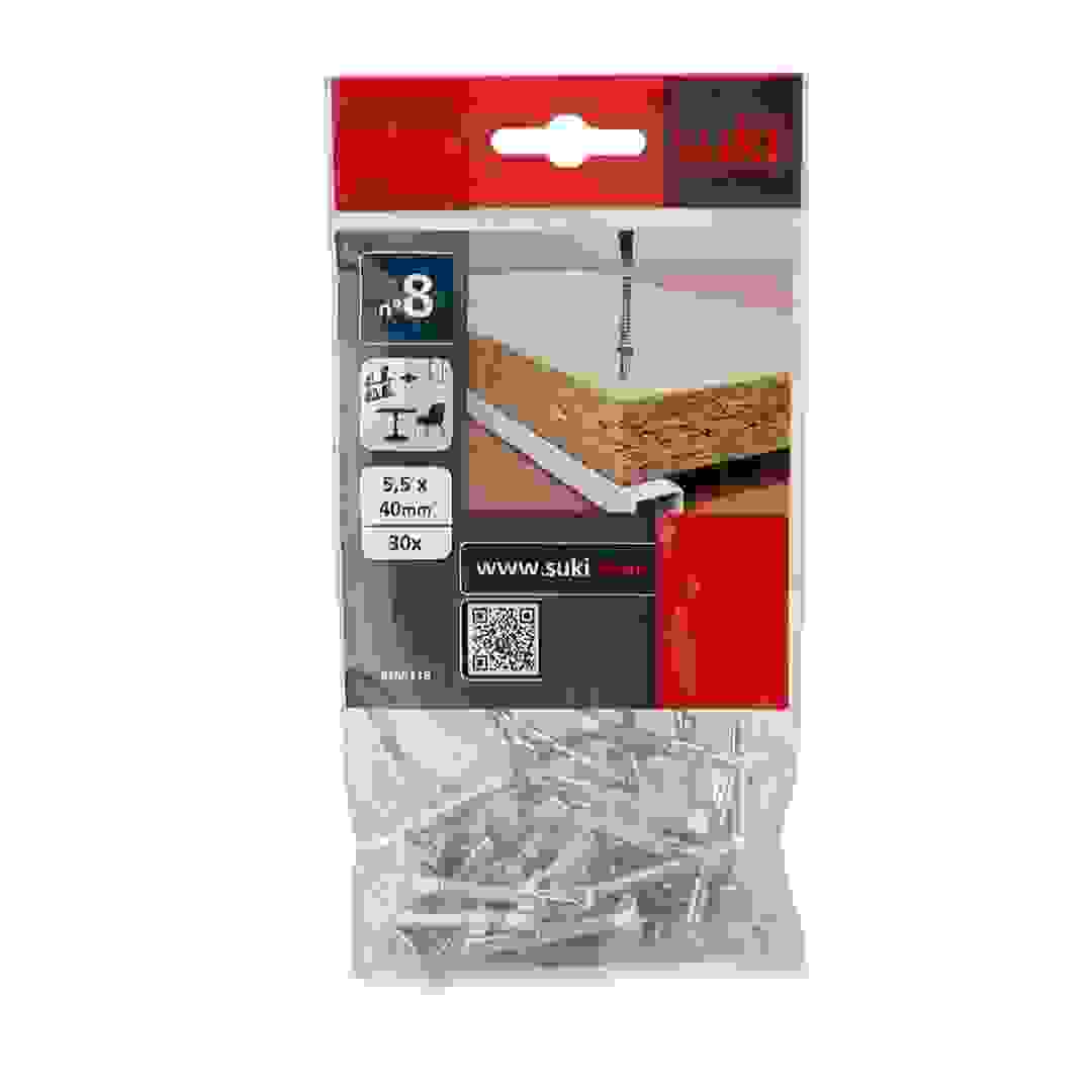 Suki Solutions Wing Screws (5.5 x 40 mm, Pack of 30)