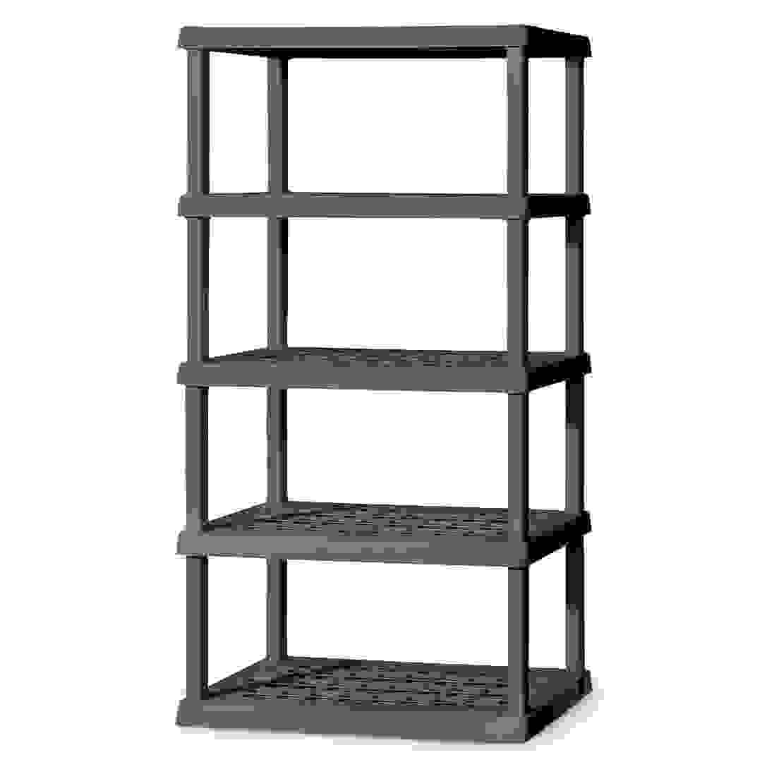 Sterilite 5-Shelf Storage Rack (91.4 x 45.7 x 191.1 cm, Black)