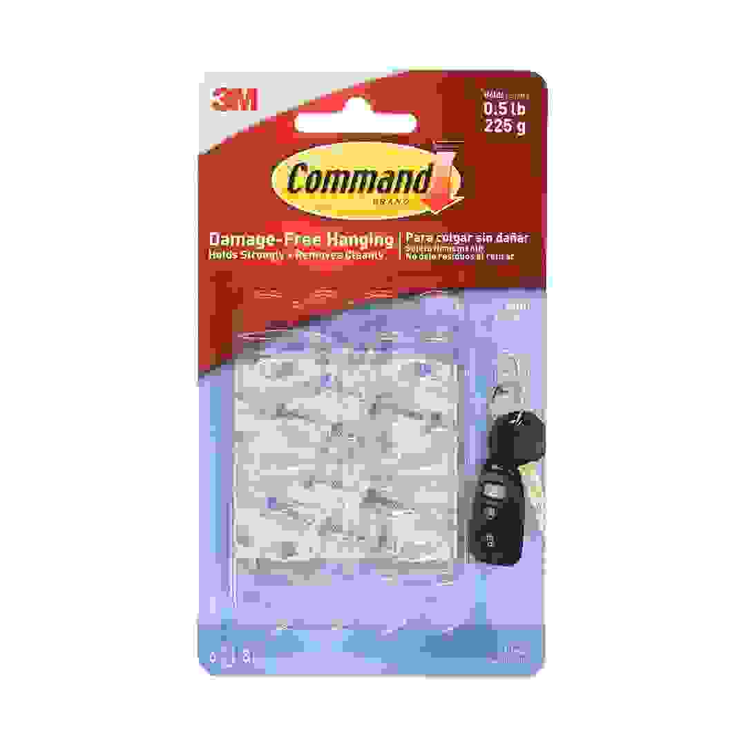 3M Command Clear Mini Hooks with Clear Strips