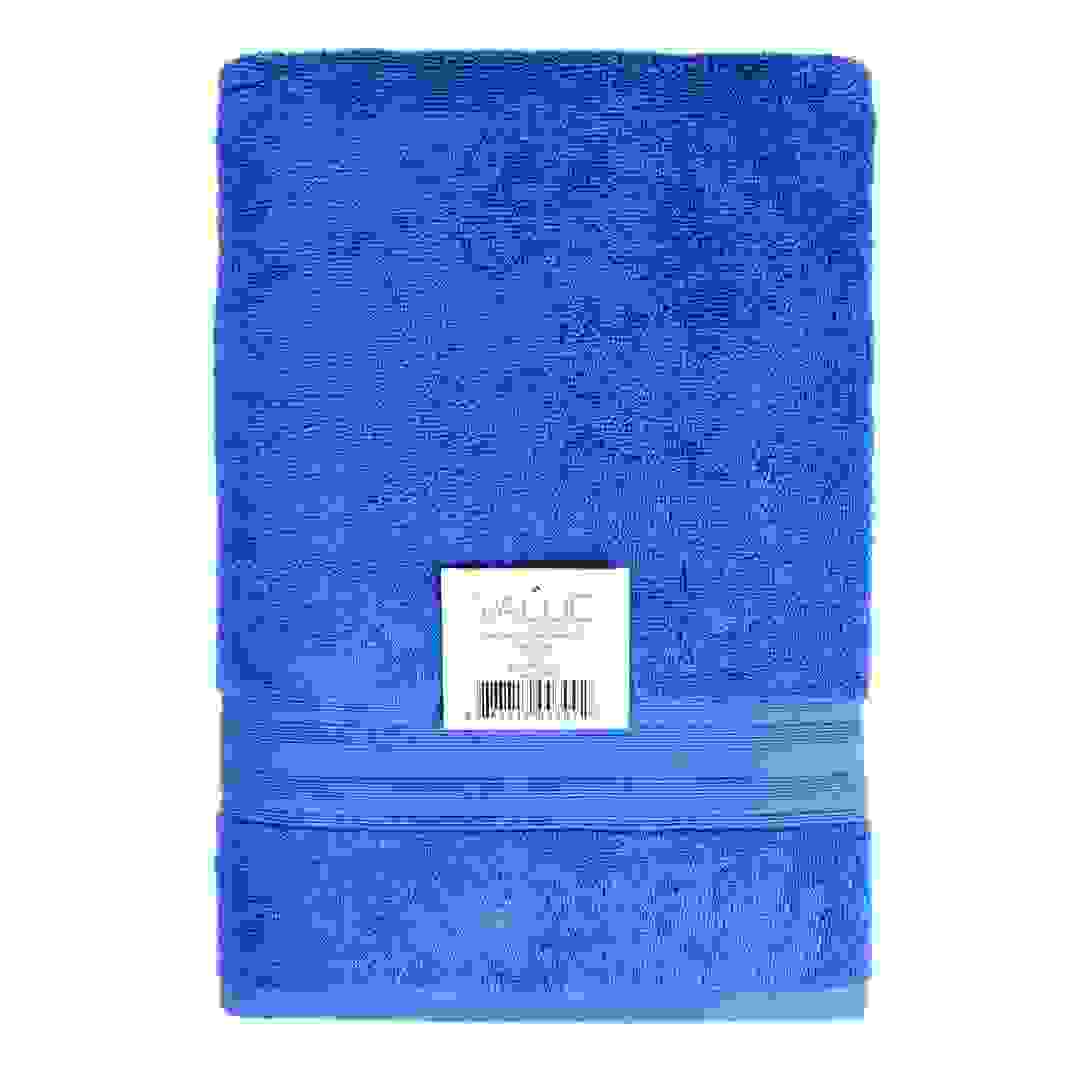 Truebell Value Cotton Bath Towel (70 x 140 cm, Blue)