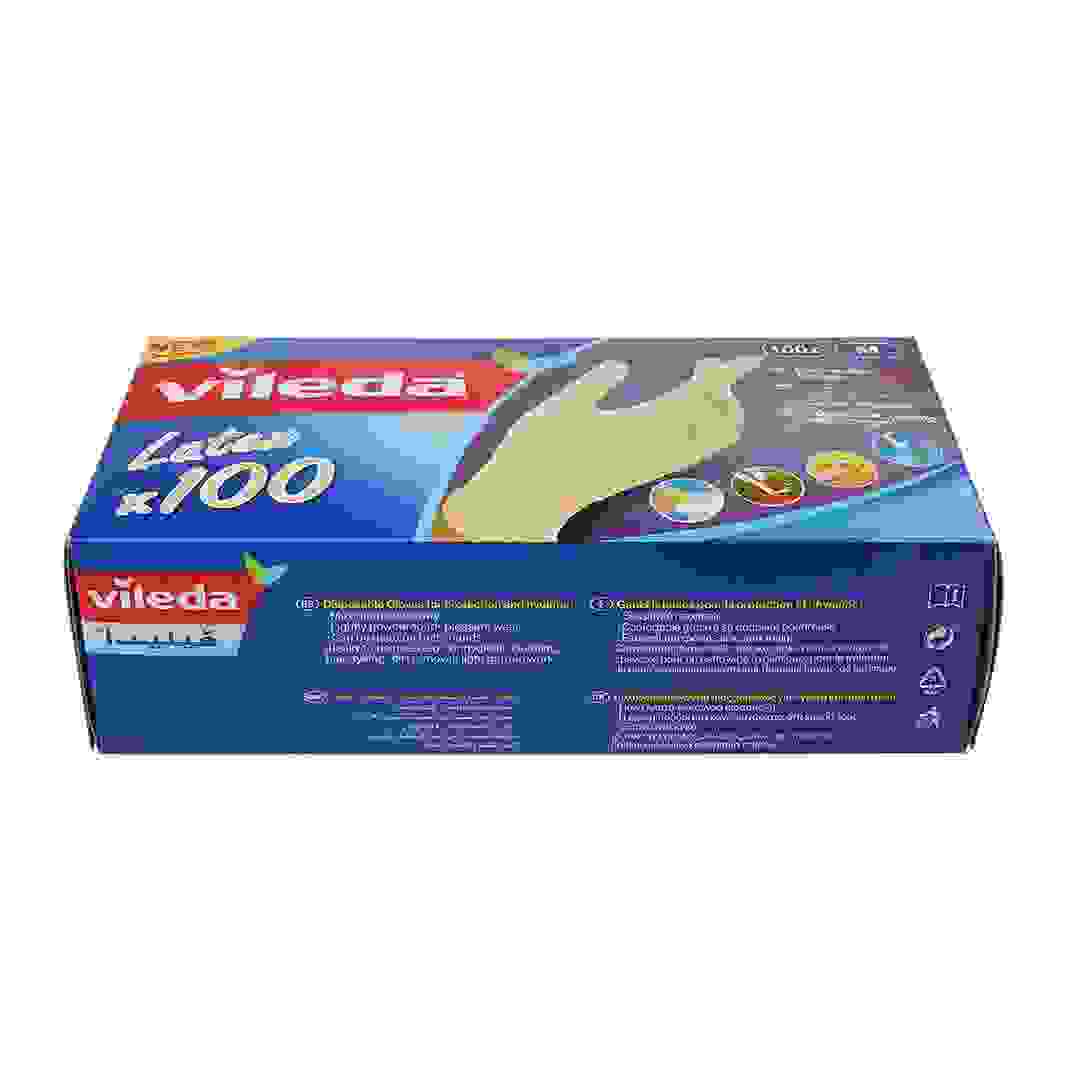 Vileda Small Disposable Latex Gloves (Pack of 100)