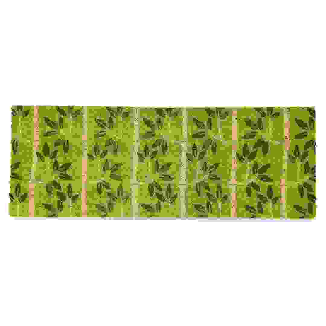 ممسحة أقدام فيلكوك نسيج جوز الهند الطبيعي (33×90 سم، أخضر)
