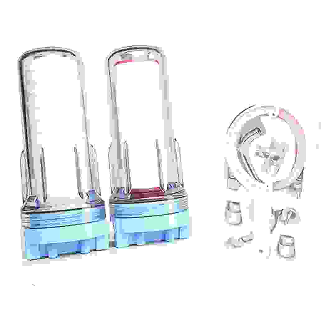 منقي مياه شرب مزدوج (25.4 سم)