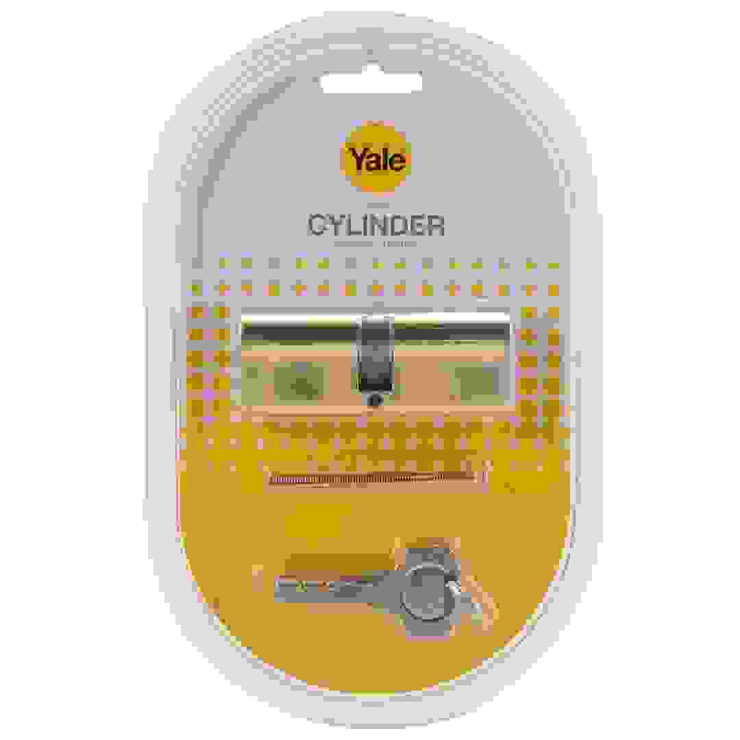 Yale Cylinder Lock (40 × 40 mm, Brass)