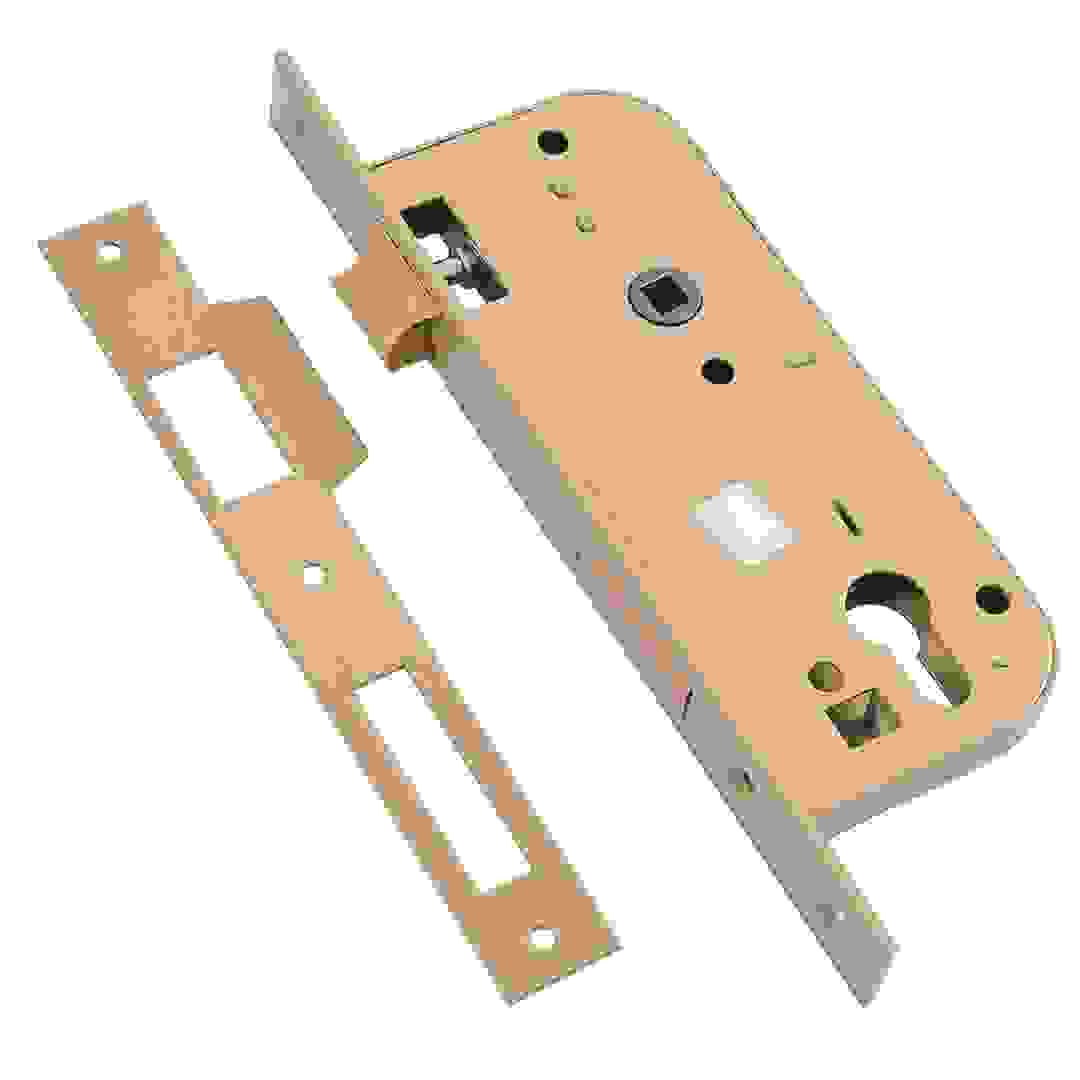 قفل بنقرة مستطيلة للتلسين ييل (45 ملم، بني)