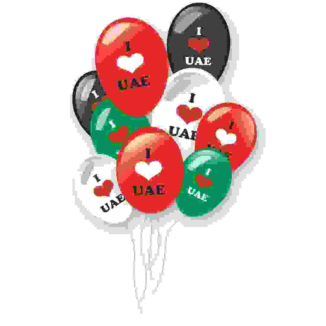 I Love UAE Printed Balloons (15 Pc.)