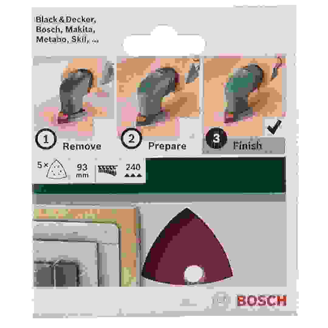 Bosch Delta G240 Sanding Sheets (93 mm, Pack of 5)