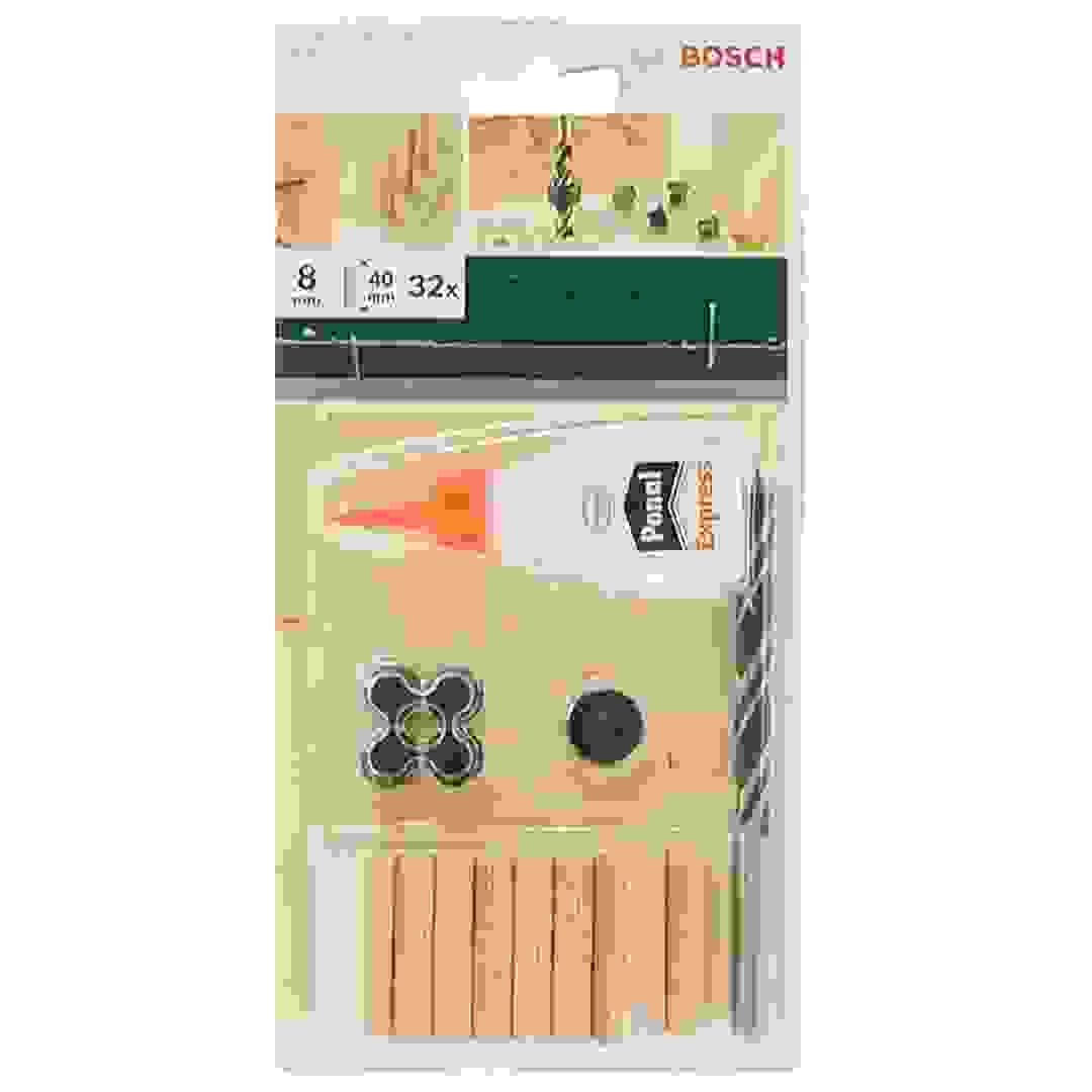 طقم أوتاد (8 × 40 ملم، طقم من 32)