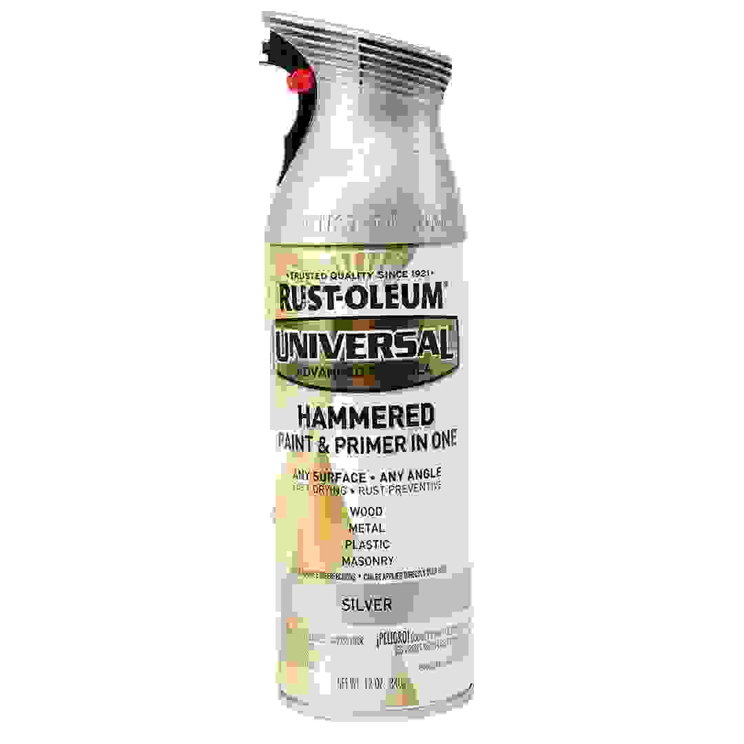 Rustoleum Universal Formula Hammered Spray Paint (Silver)