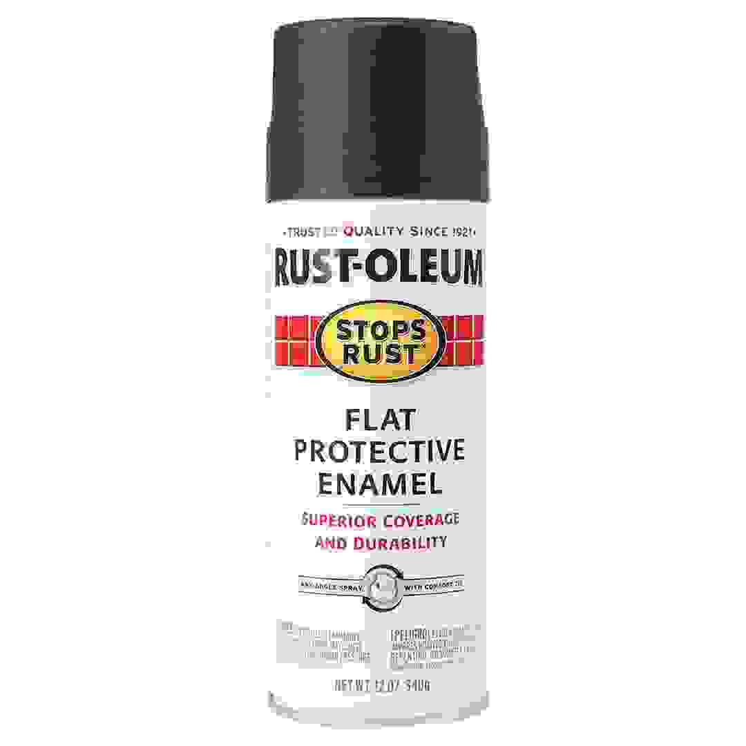 Rustoleum Stops Rust Protective Enamel (354.9 ml, Flat Black)