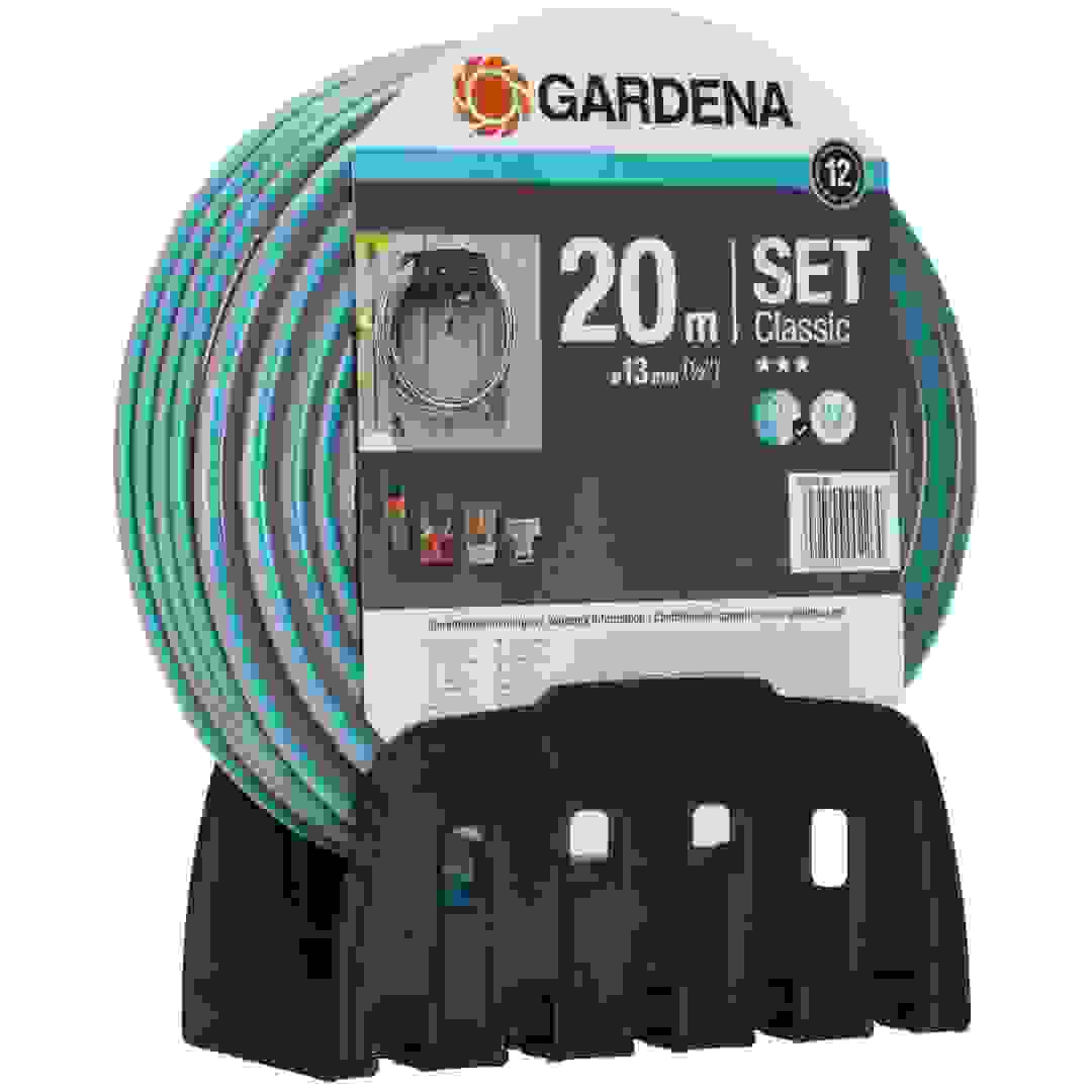 Gardena Classic Hose Set W/Bracket (20 m)