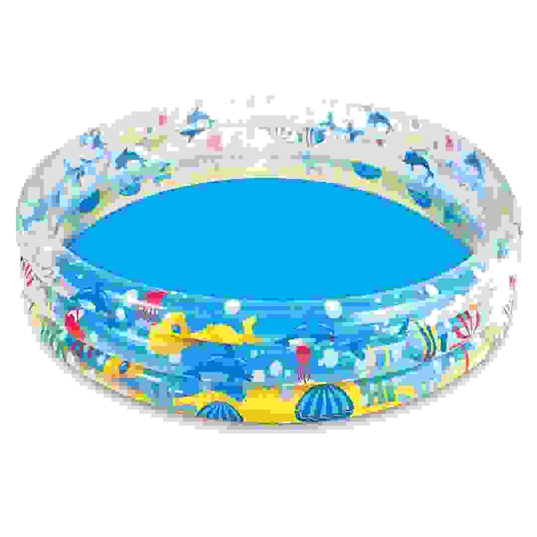 Bestway 3-Ring Deep Dive Swimming Pool (182.9 x 33 cm, Multicolored)