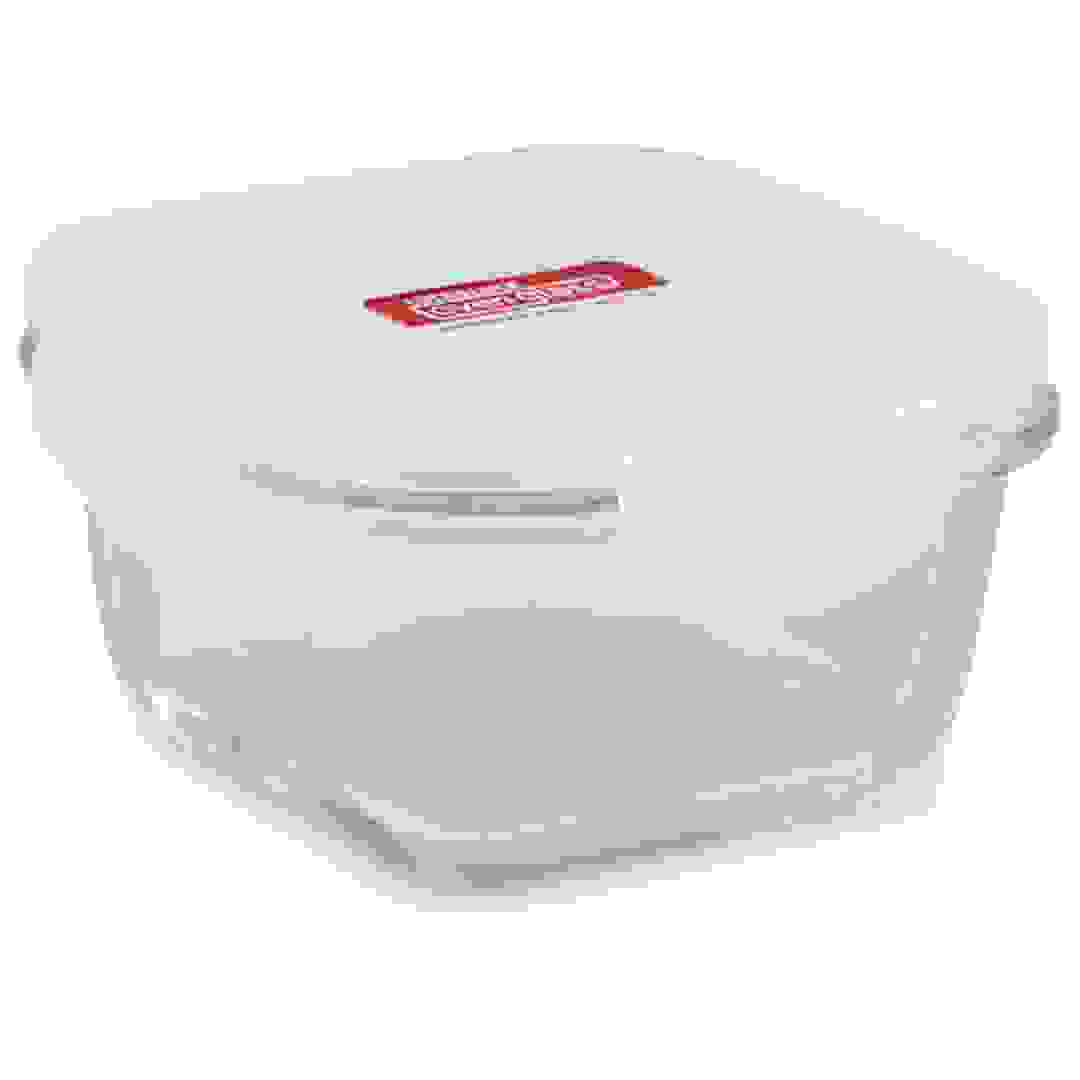 حاوية مربعة من الزجاج الحراري (شفاف)