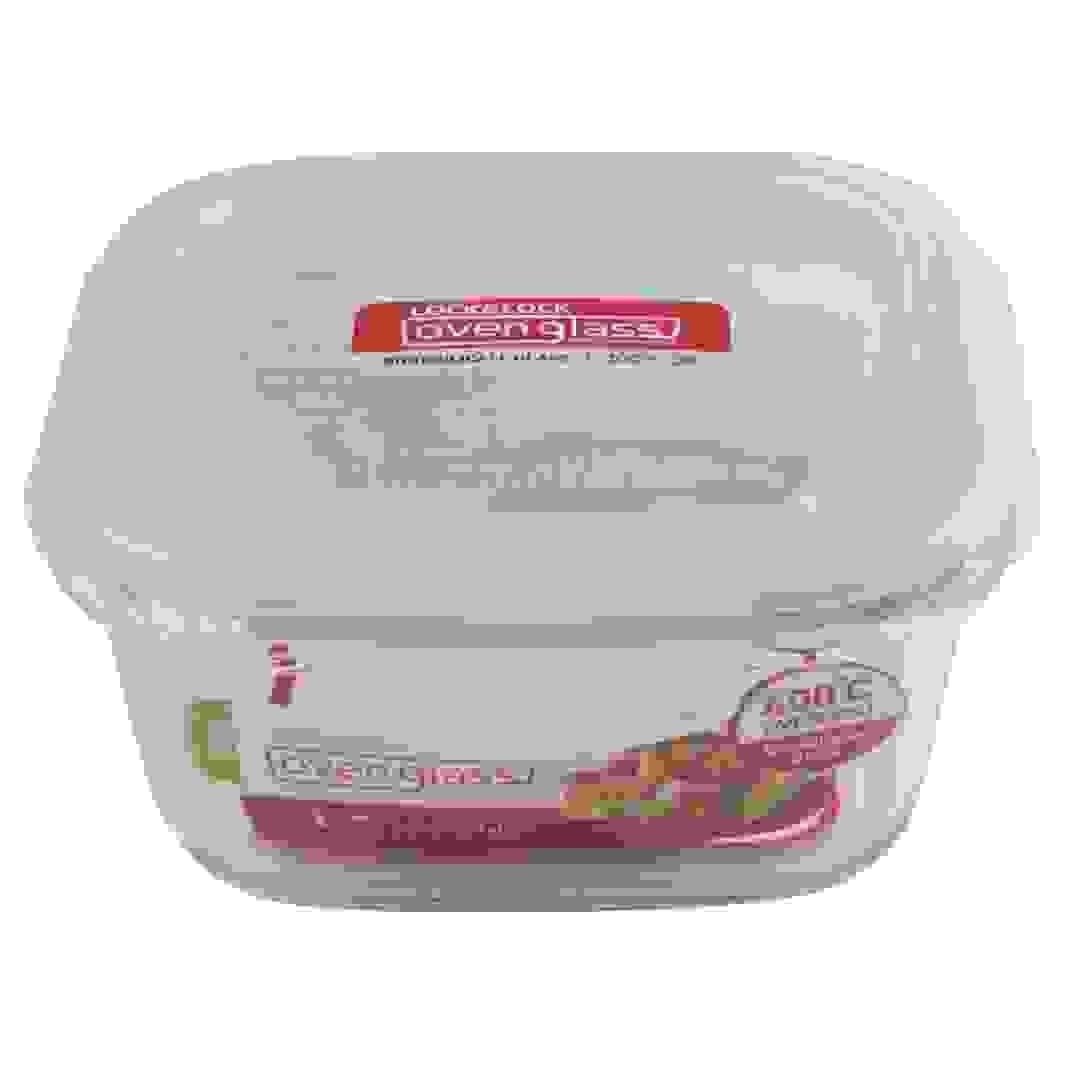 Lock & Lock Oven Glass Square Container (500 ml, Clear)