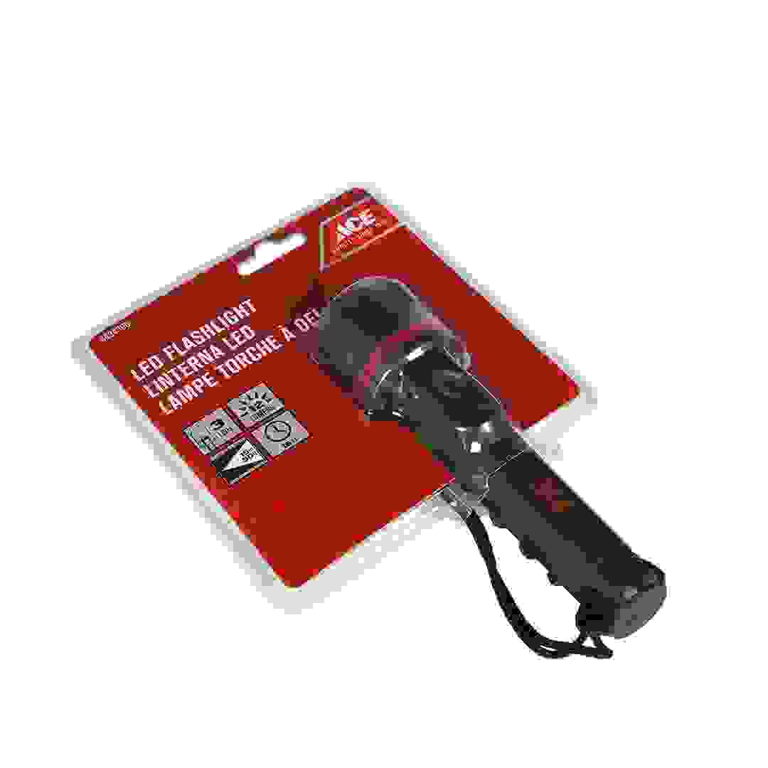 Ace Battery Operated LED Flashlight (16 Hours, 12 Lumens)