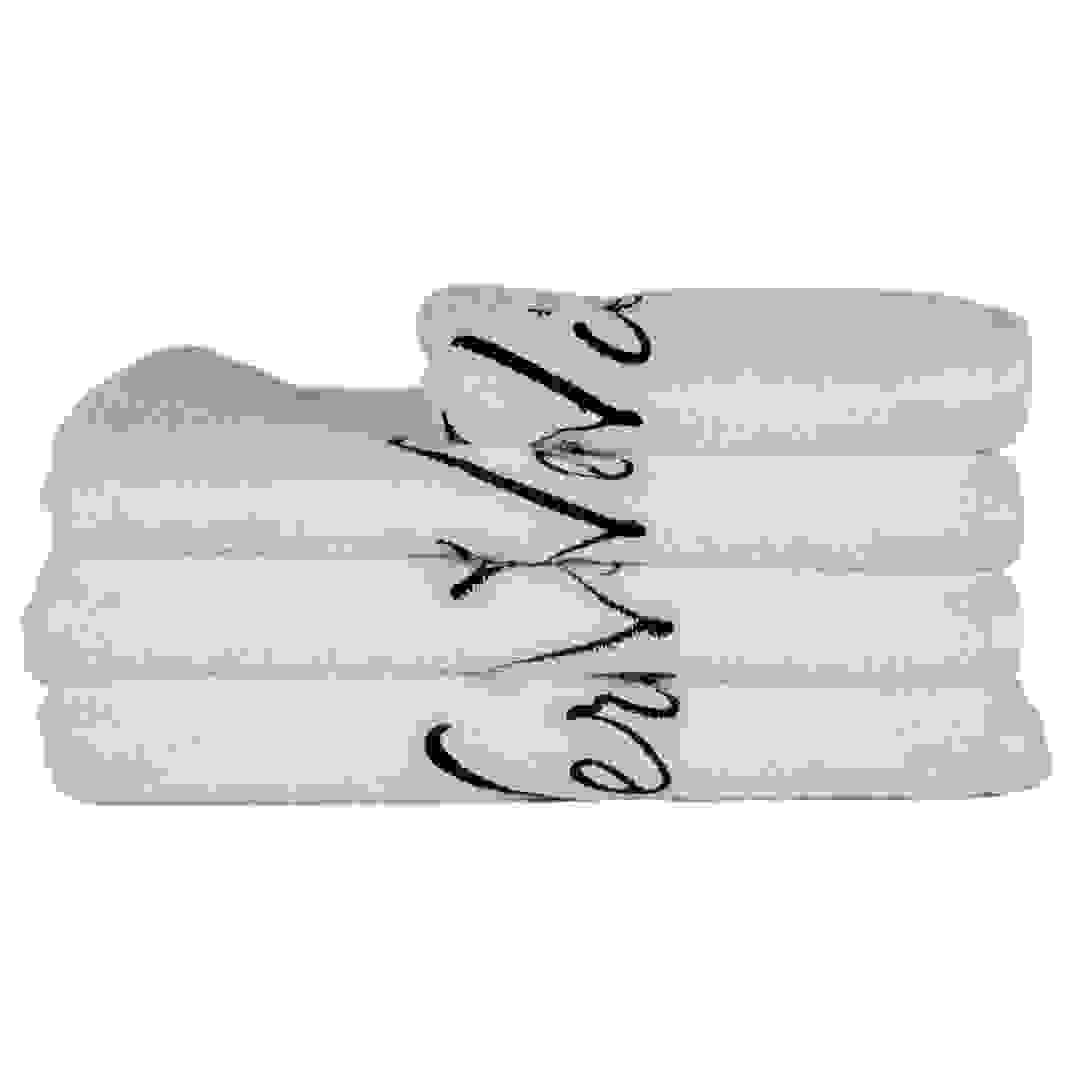 منشفة هيز لليد (90 × 50 سم، أبيض)