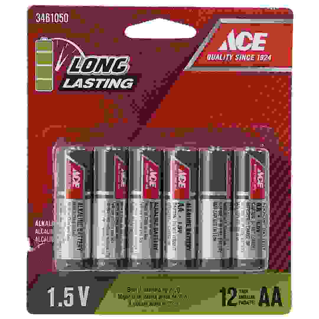 ACE AA Alkaline Batteries (Pack of 12, 1.5V)