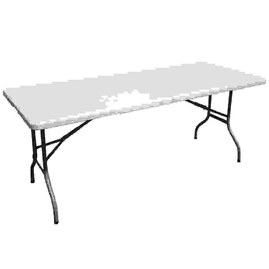 Cosmoplast Plastic Folding Table W/Metal Legs