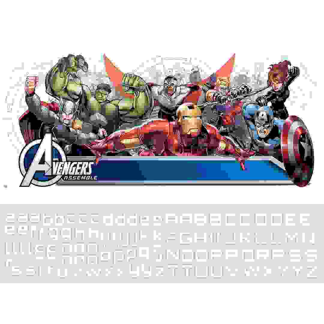 RoomMates Avengers Assemble Headboard Giant Wall Decal + Alphabet