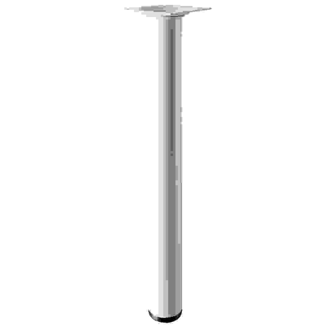 Hettich Steel Furniture Leg (White, 30 x 300 mm)