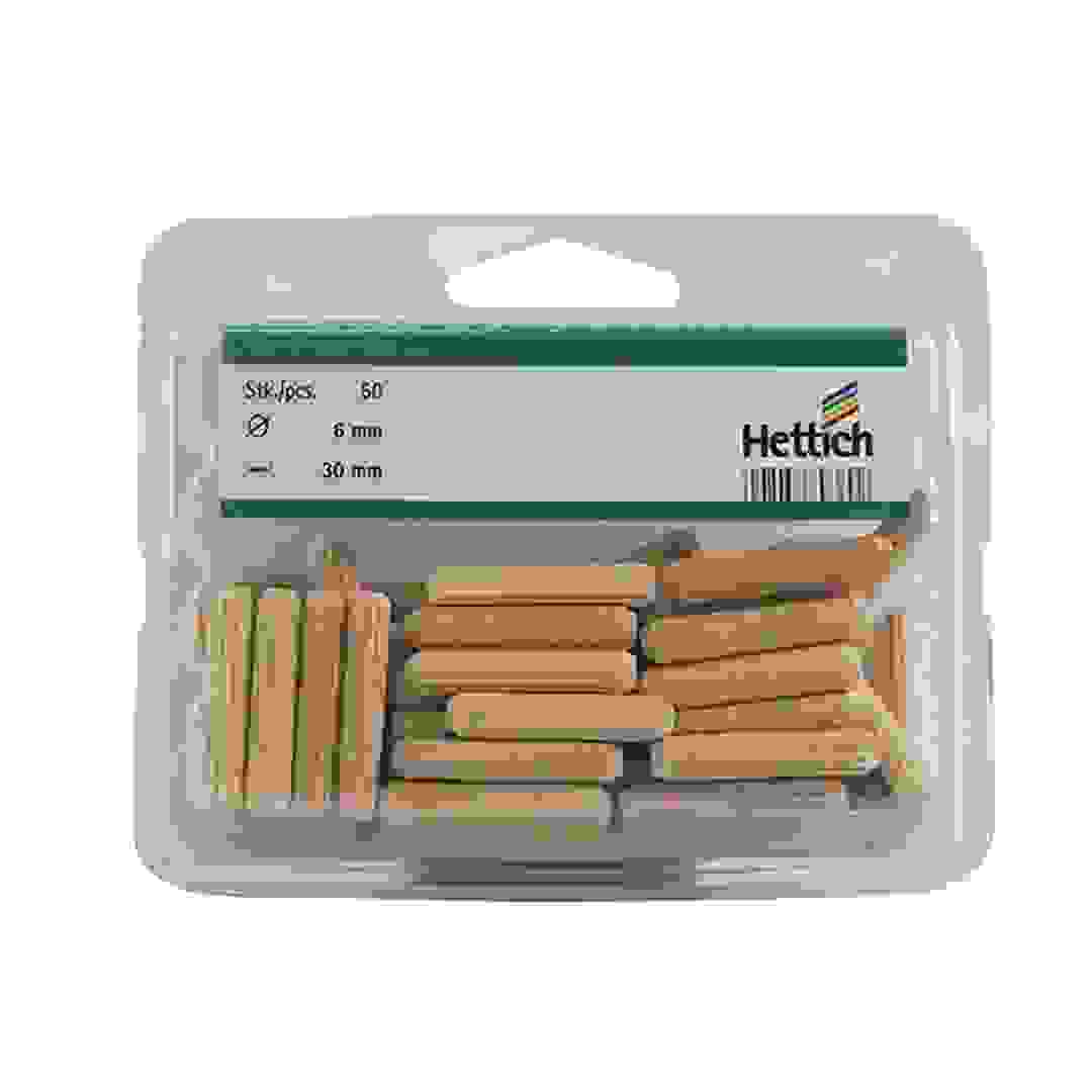 وتد هيتتش الخشبي (6 × 30 ملم، حزمة من 50)