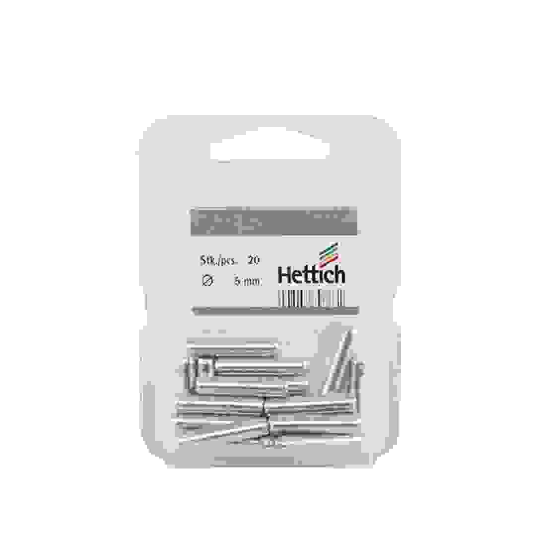 Hettich Chrome-Plated Shelf Support (5 mm, Pack of 20)