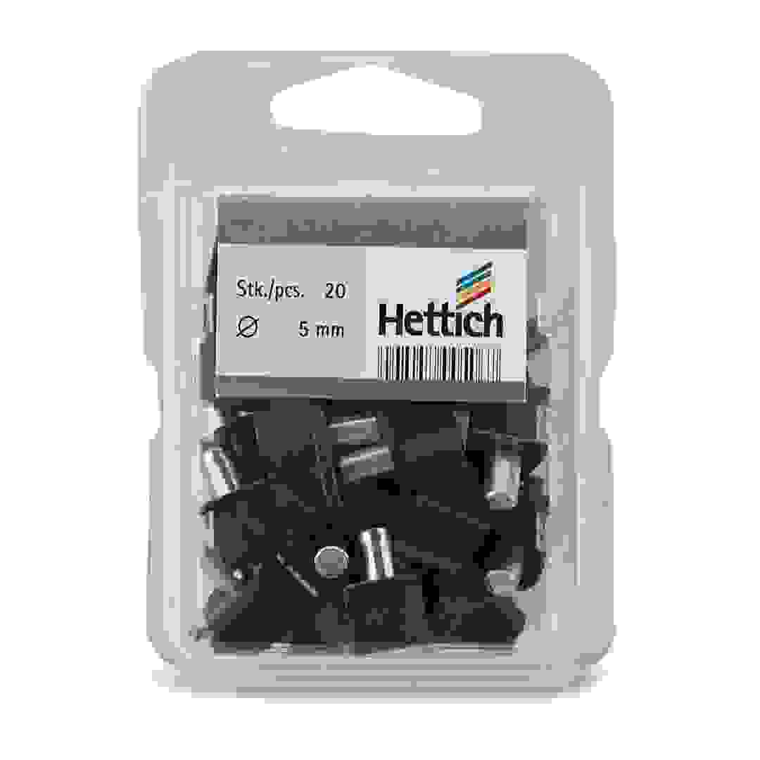 Hettich Shelf Support With Steel Pin (5 mm, Brown, 20 Pieces)