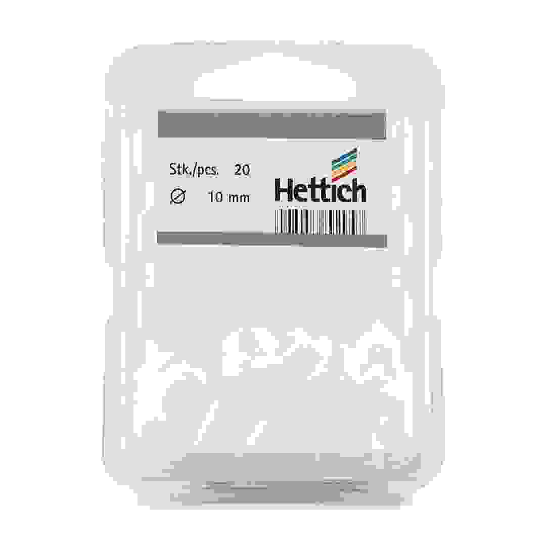 Hettich Trim Caps (10 mm, White, Pack of 20)